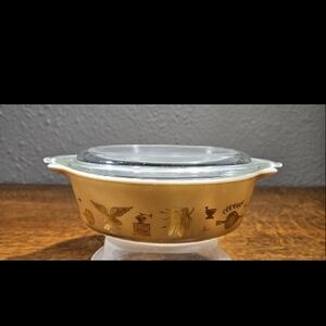 Pyrex Early American Casserole with Lid 471